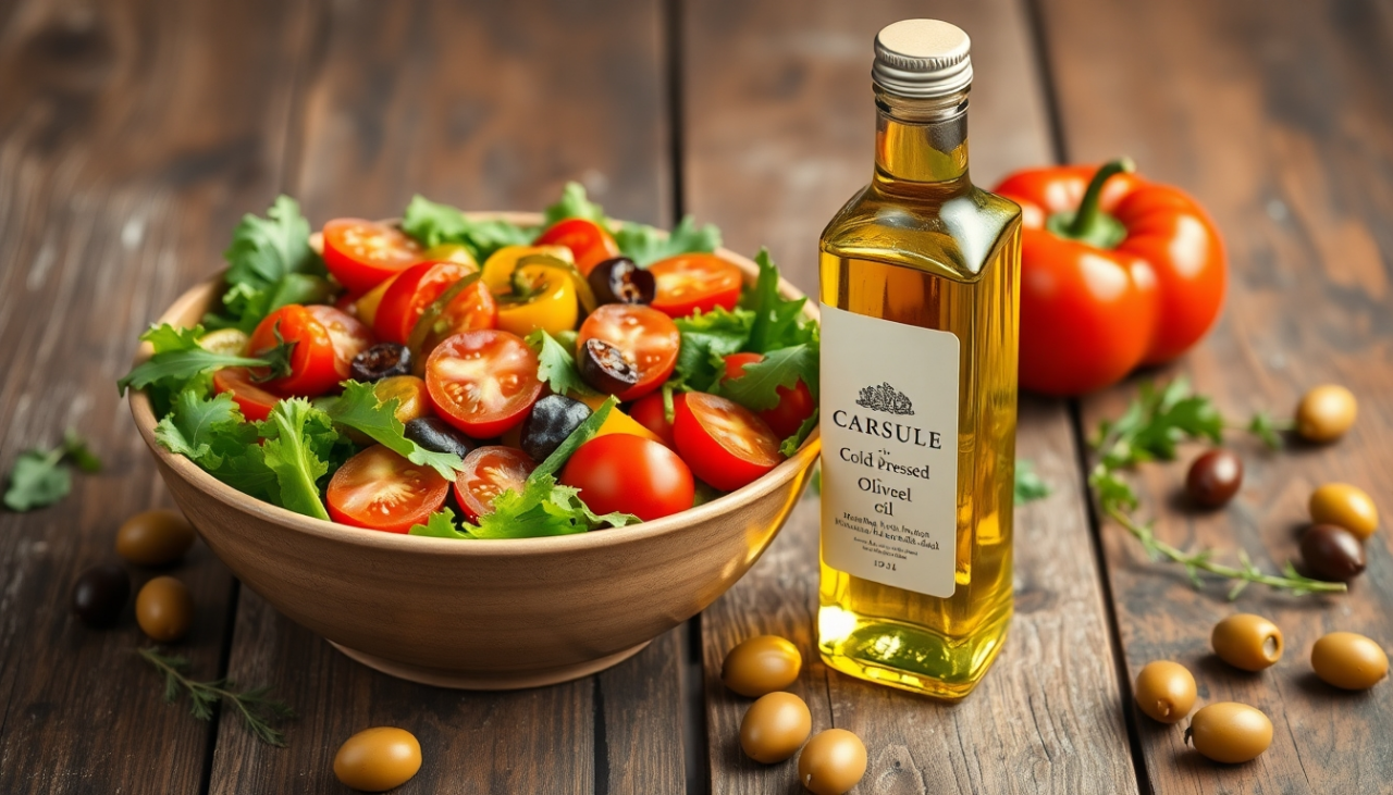 Soğuk Sıkım Zeytinyağını Salatalarınıza Ekleyin